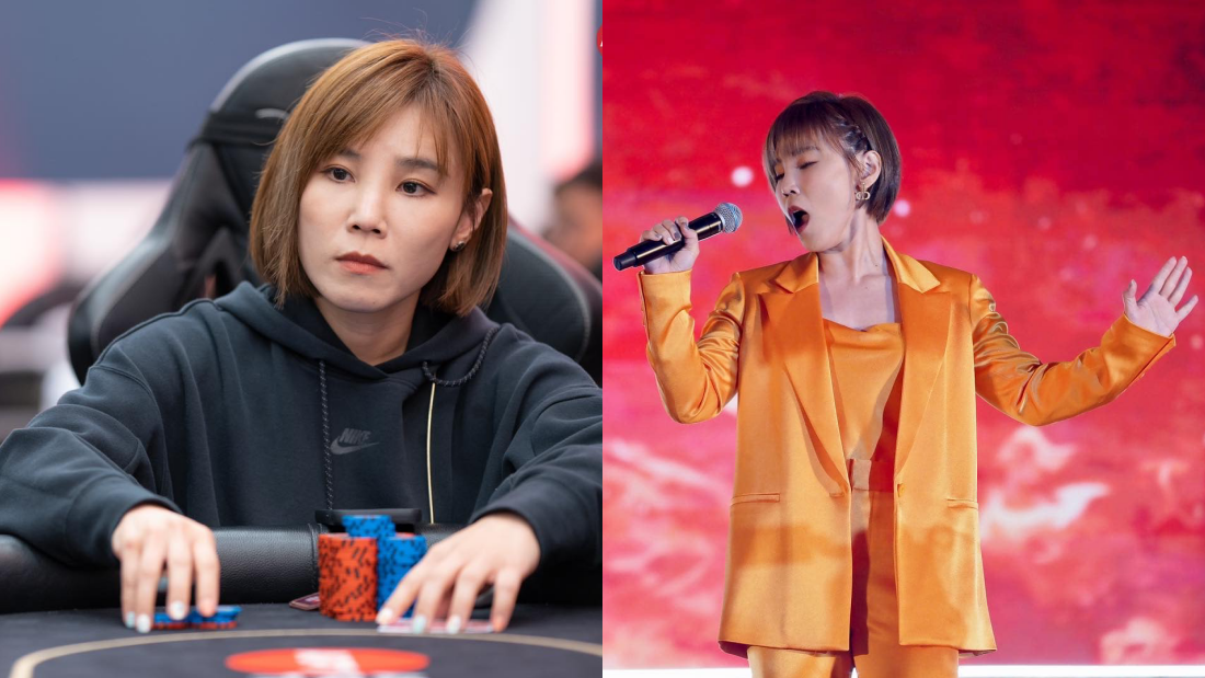 李佳薇参加德州扑克比赛