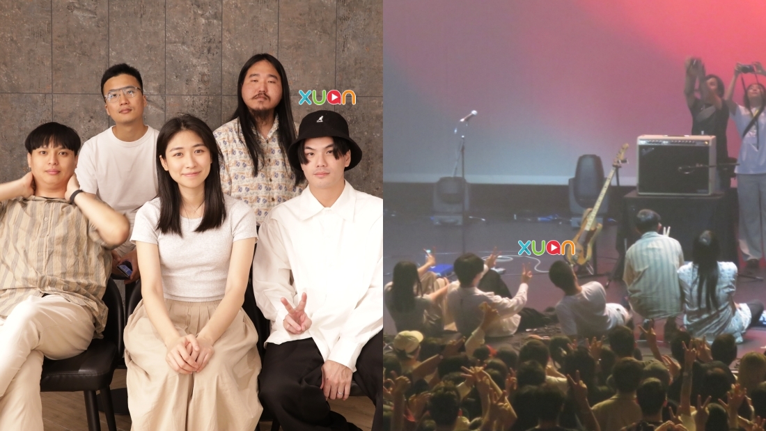 演出结束后,成员和歌迷们合照