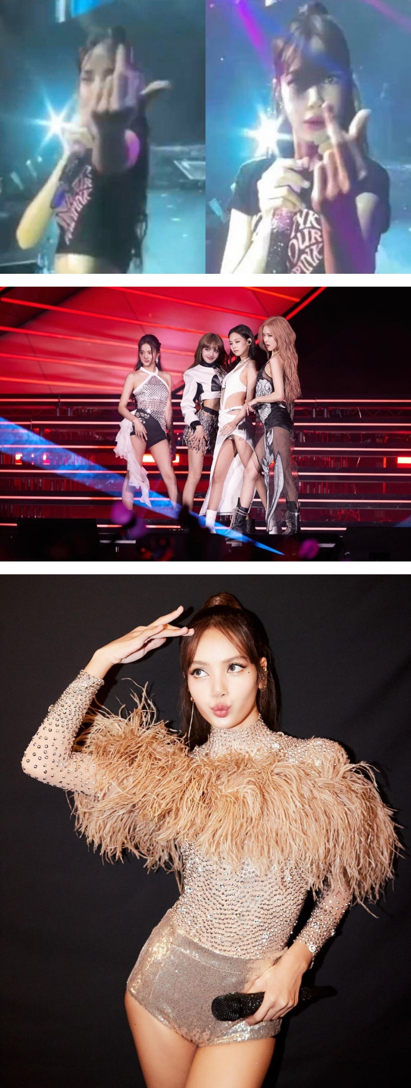 粉丝一举动BLACKPINK LISA 当场黑脸走人