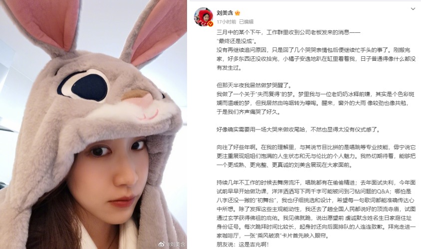 刘美含发布长文