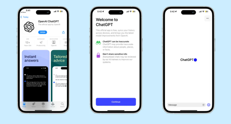 Open AI ChatGPT App