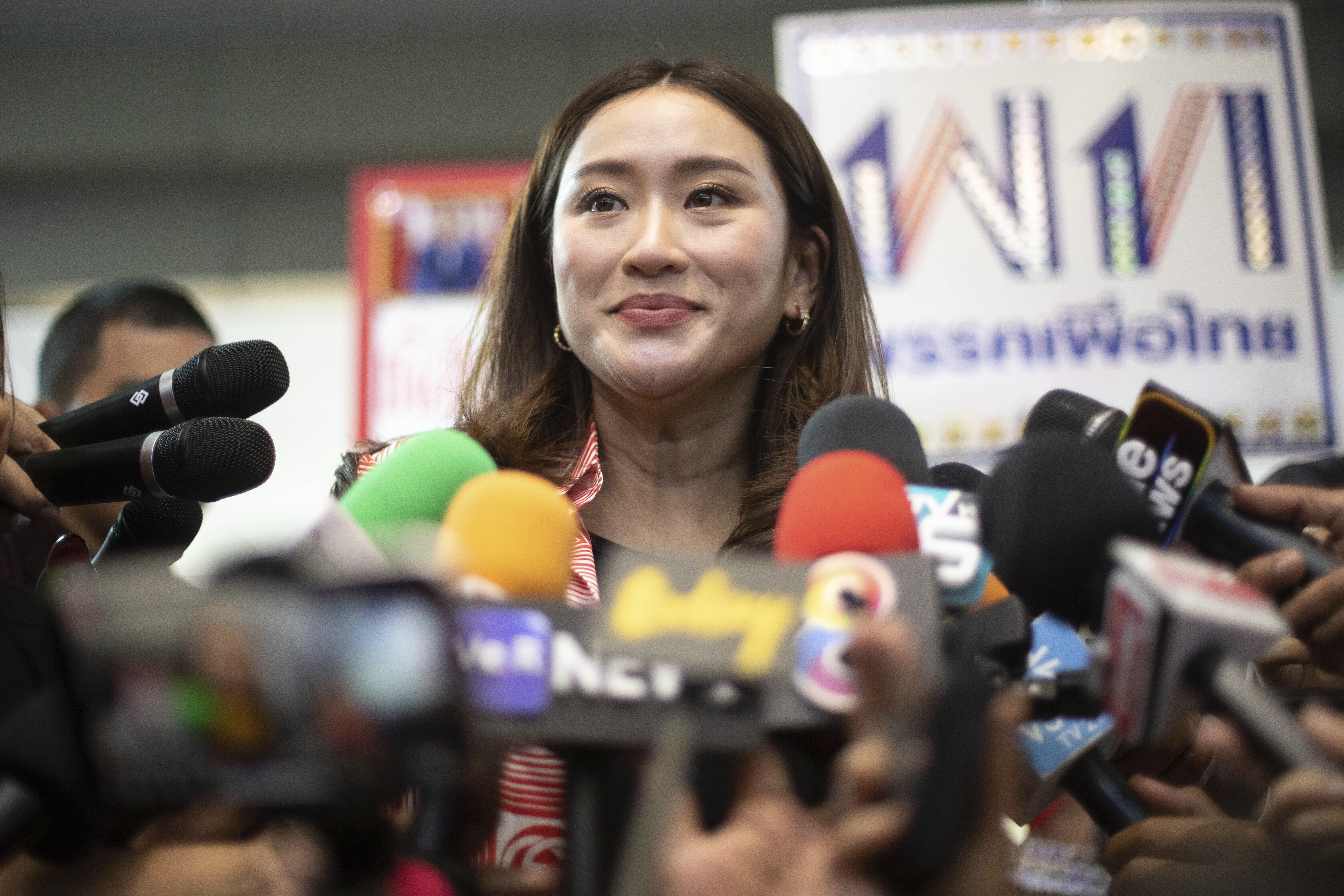 泰国前首相他信幼女佩通坦,她同时也是为泰党的首相候选人。