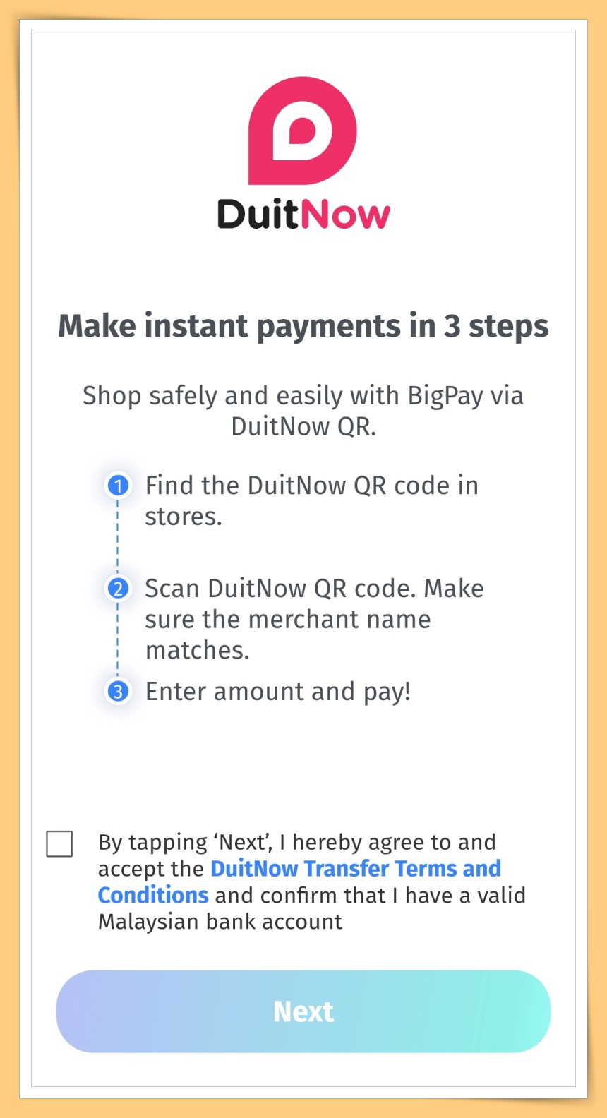 BigPay DuitNow QR