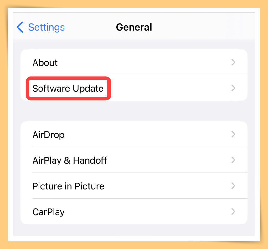 Software Update
