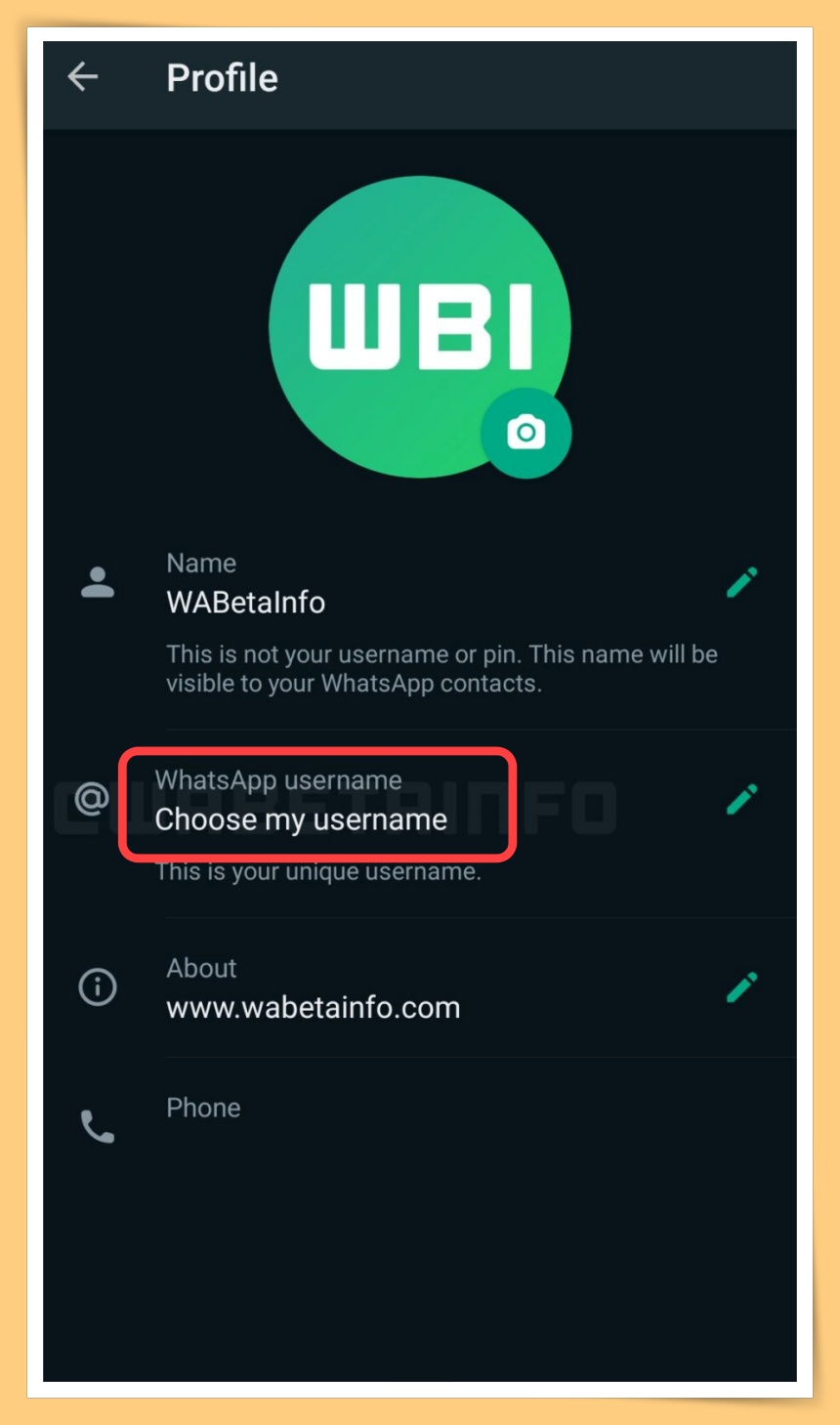 Username Feature