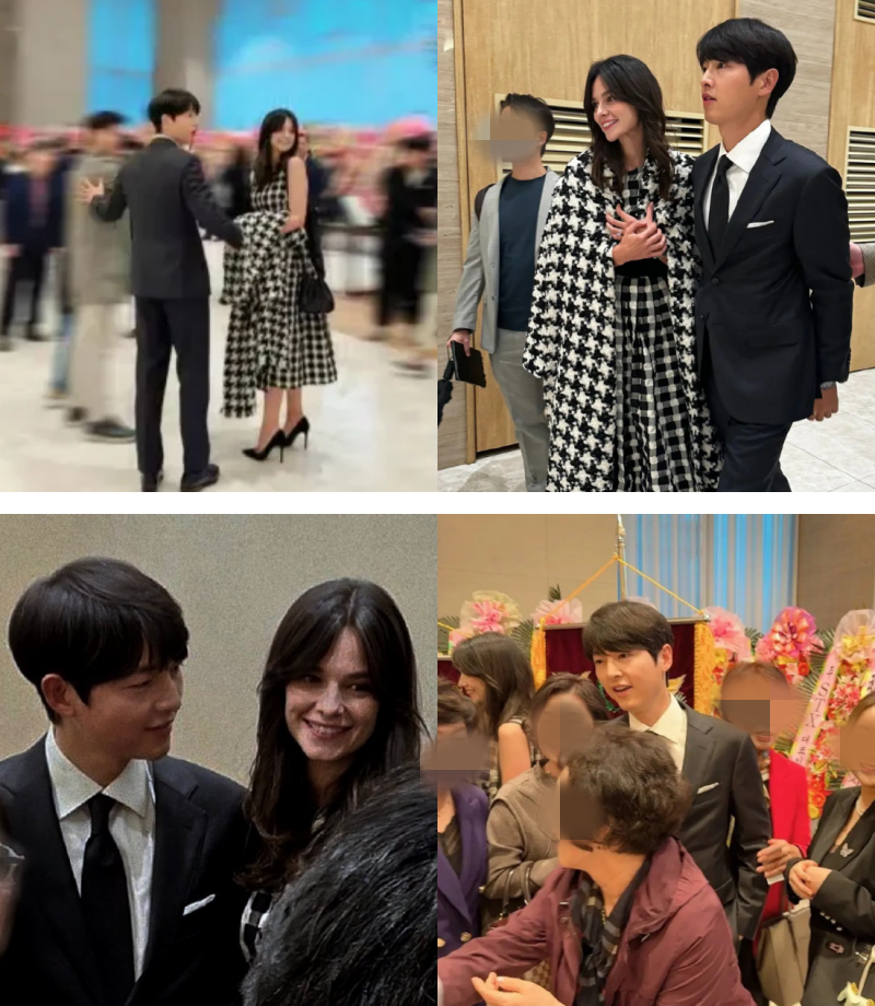 宋仲基夫妻现身妹妹婚礼