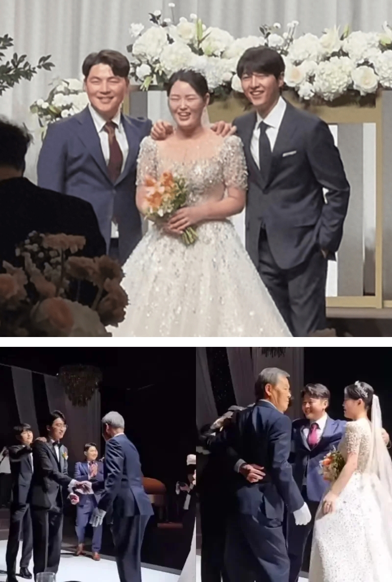 宋仲基夫妻现身妹妹婚礼