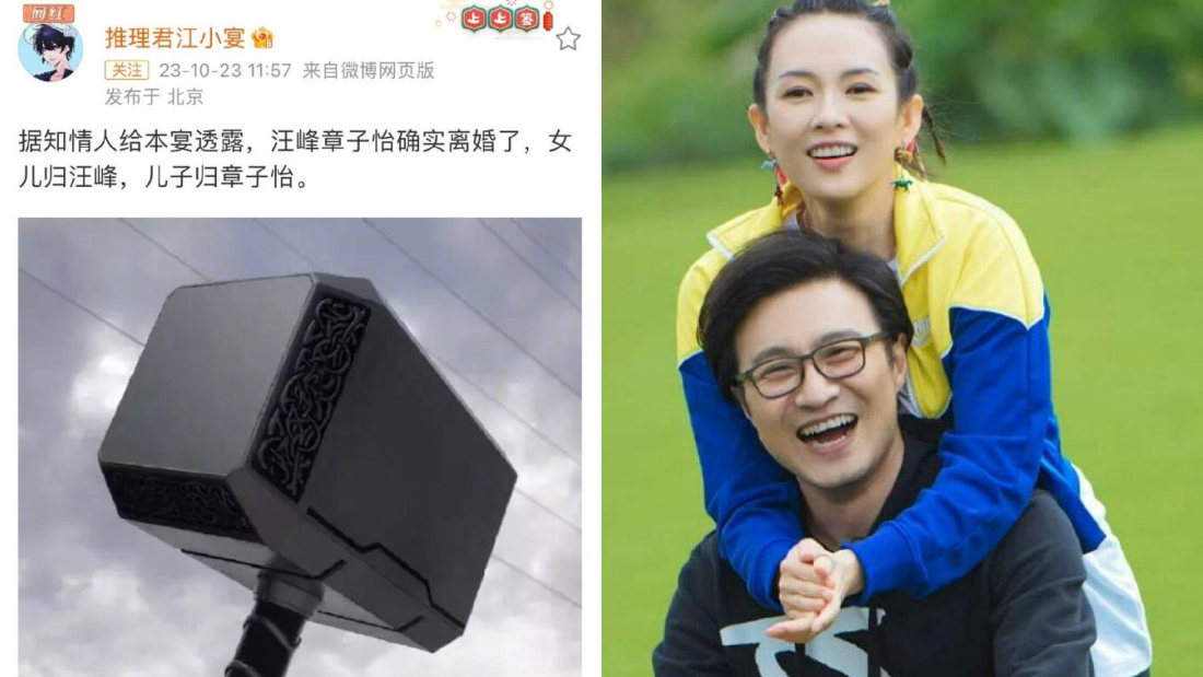 章子怡、汪峰被曝离婚