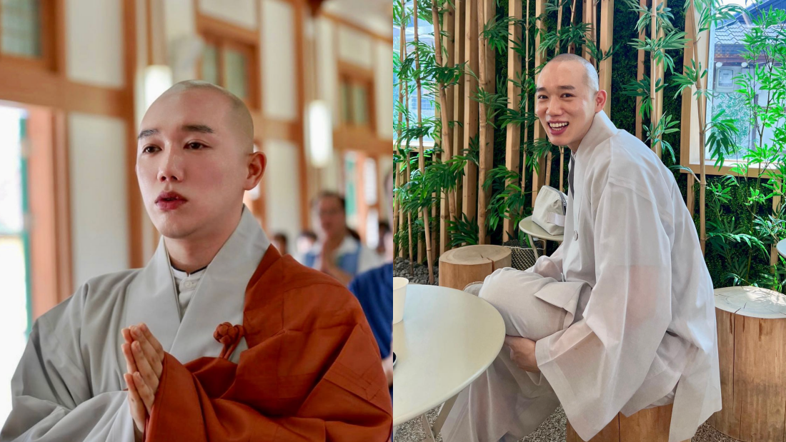 韩国最帅和尚“花僧”爆红