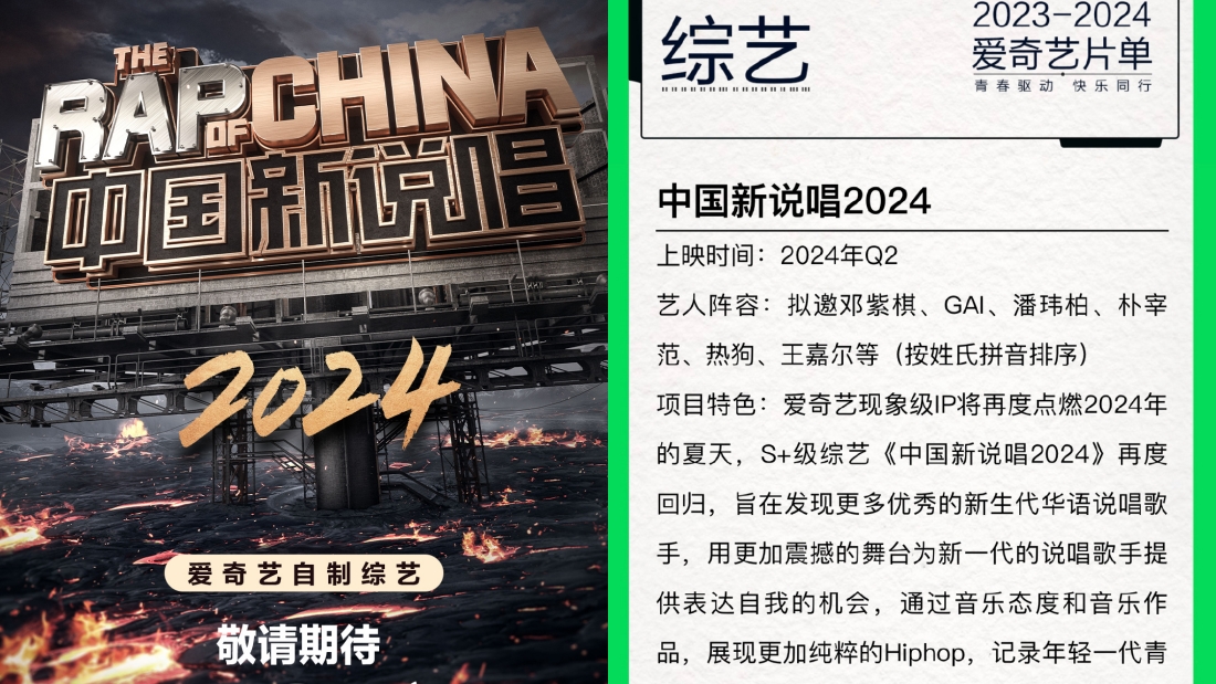 《中国新说唱2024》即将回归