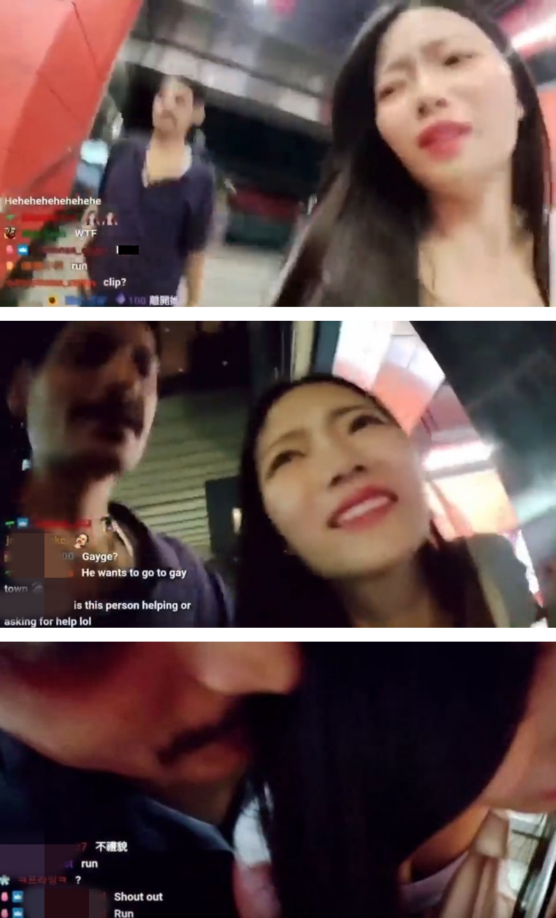 美女主播独自游香港!惨被强抱、摸胸