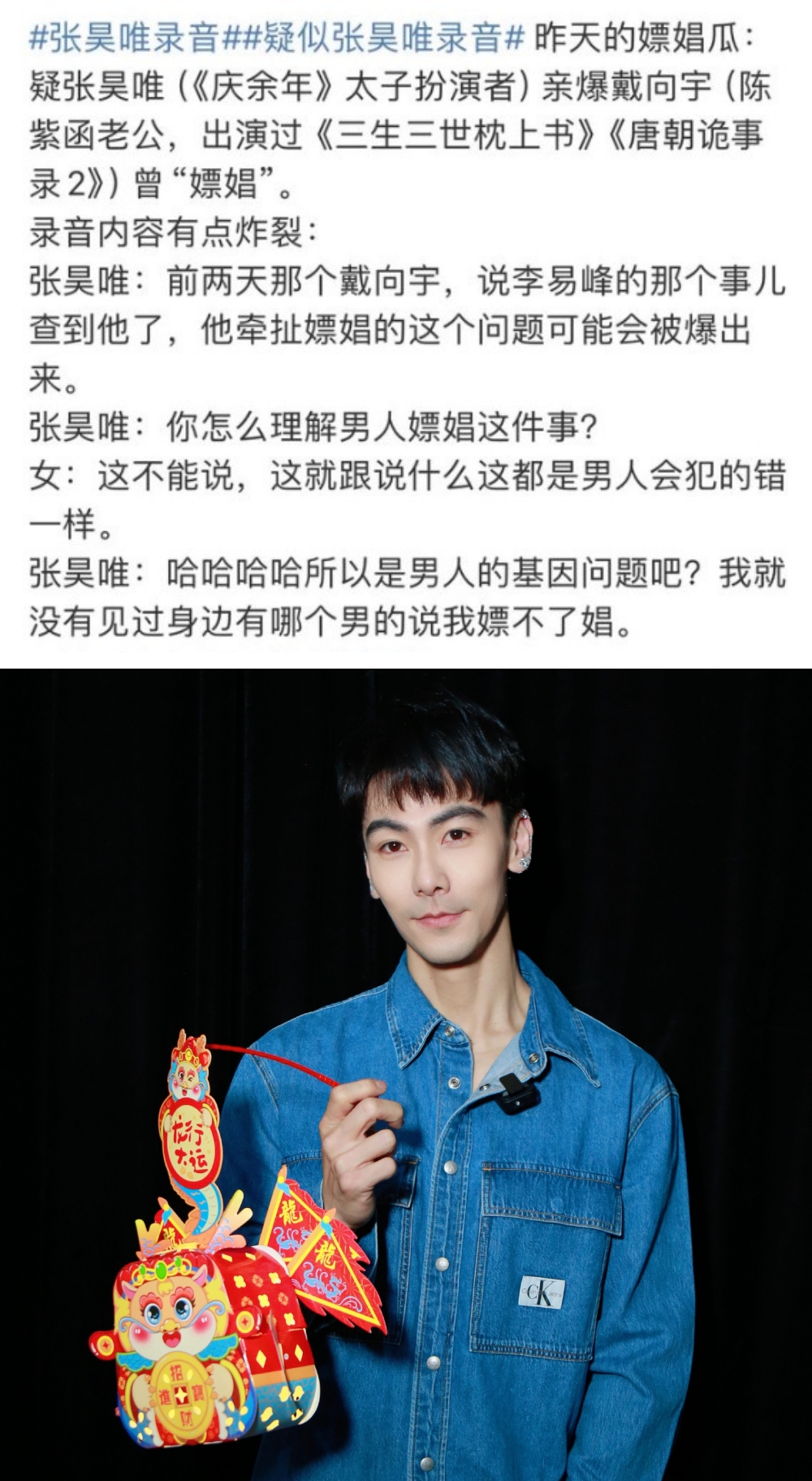 戴向宇否认嫖娼