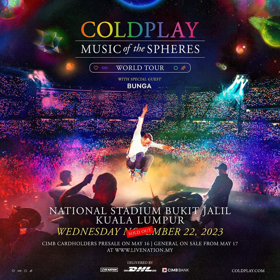 COLDPLAY吉隆坡站演唱会手环回收率