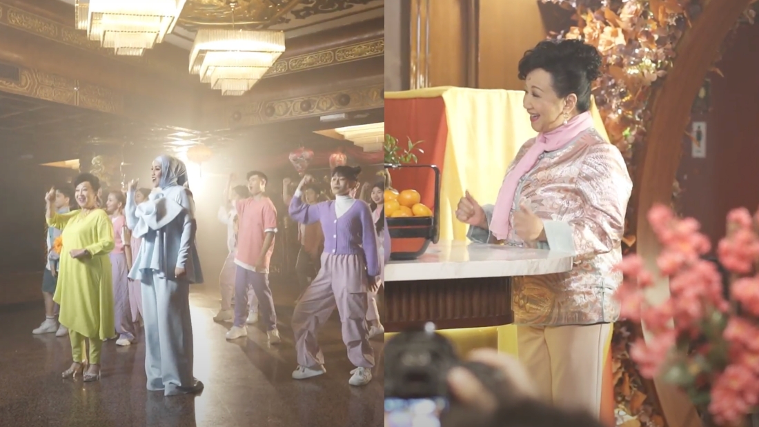 薛家燕“扮年轻”拍龙年贺岁曲MV