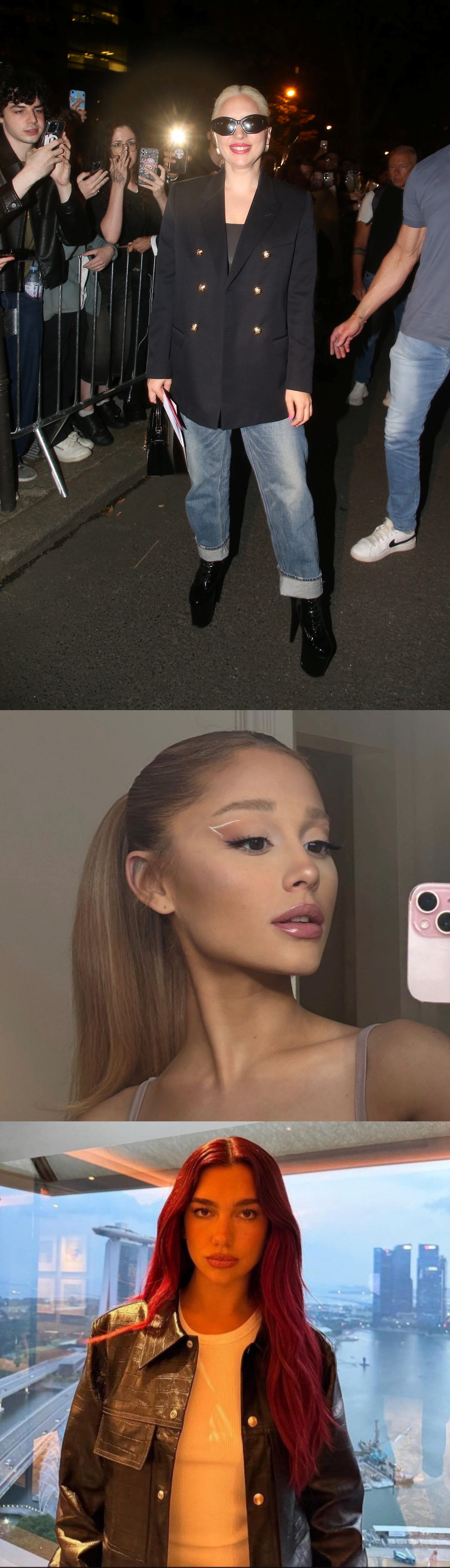 Lady Gaga, Ariana Grande, Dua Lipa