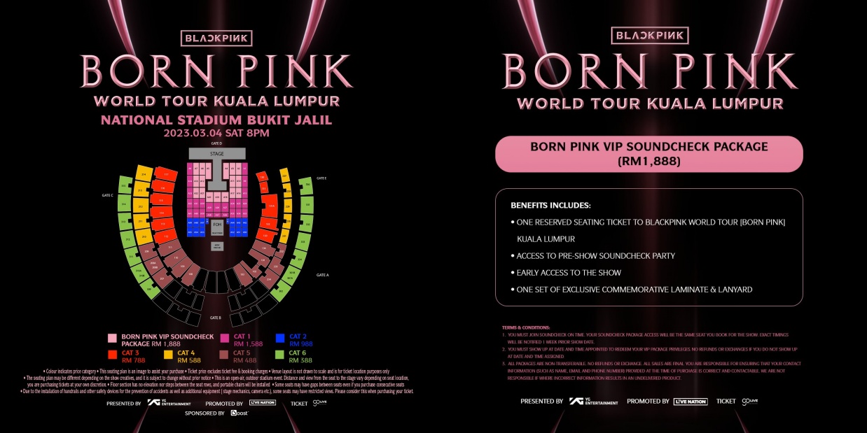 BLACKPINK 马来西亚票价