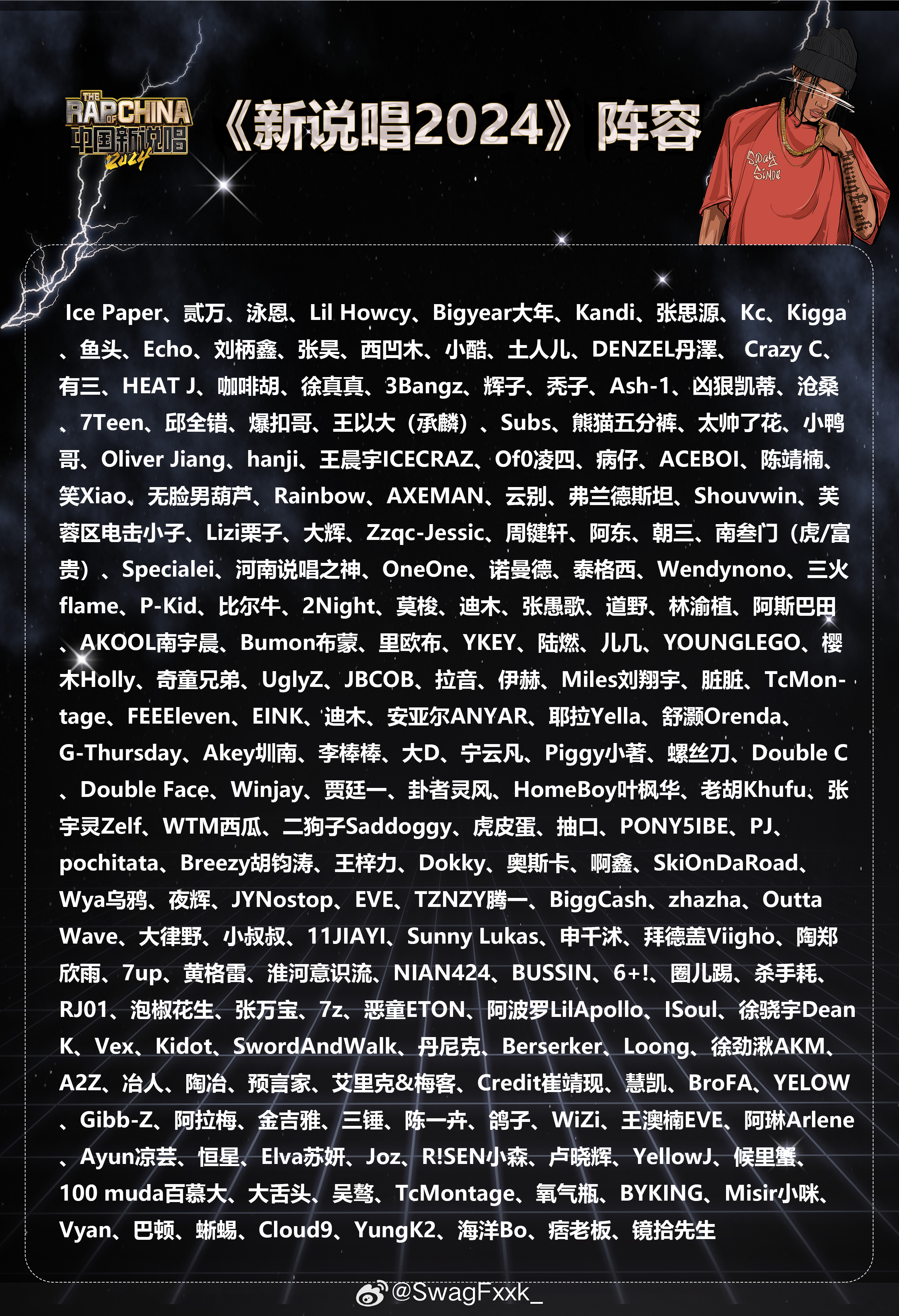 《新说唱2024》导师阵容曝光