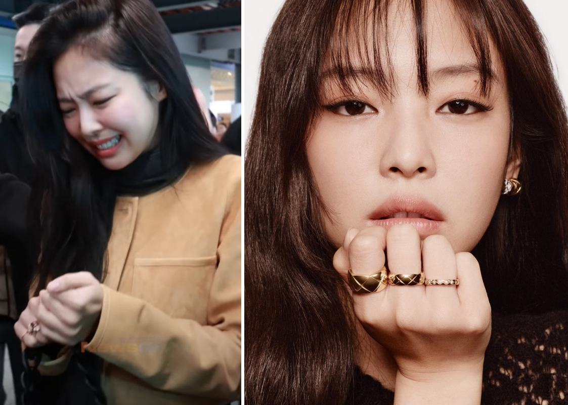Jennie机场被推搡