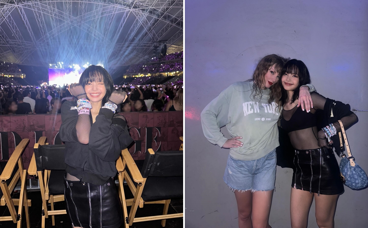 Lisa飞新加坡看Taylor Swift