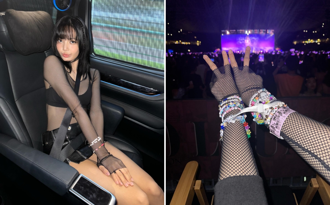 Lisa飞新加坡看Taylor Swift