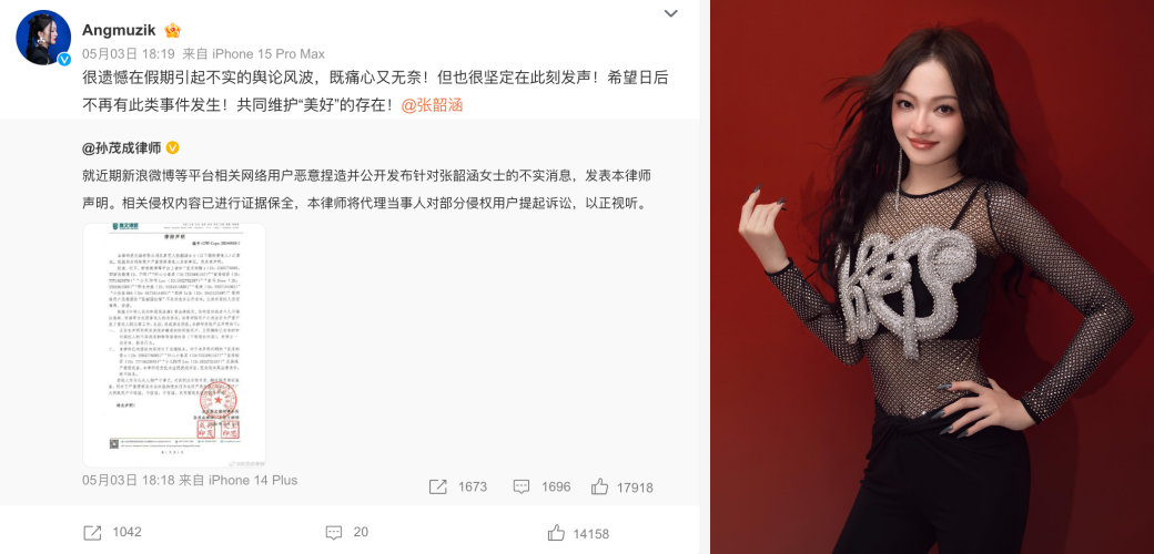 网传张韶涵演唱会现场拉屎