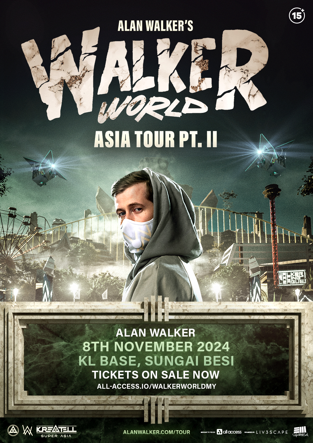 Alan Walker 官宣11月重返大马开唱