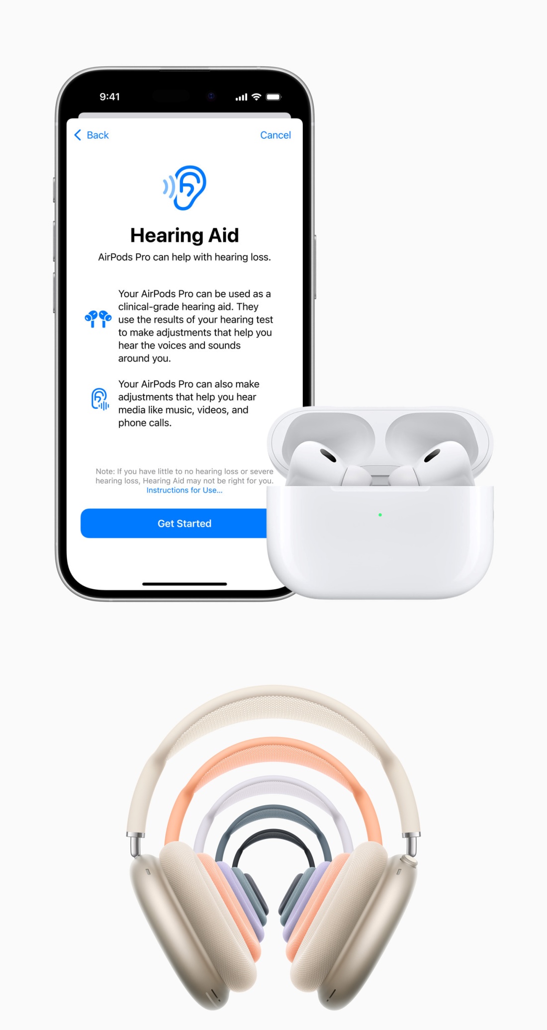 AirPods Pro 2 和 AirPods Max