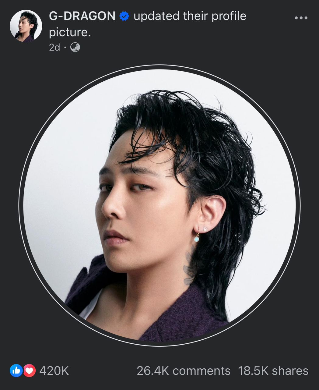 G-Dragon面子书