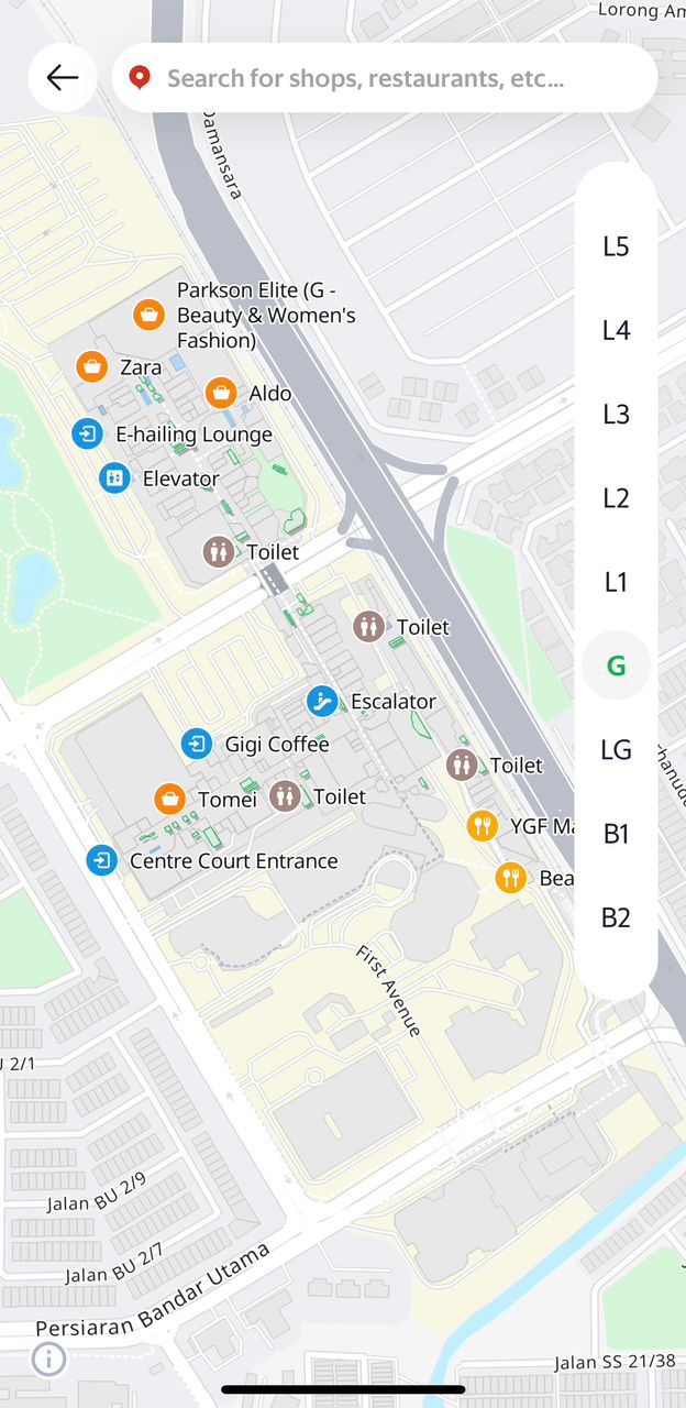 Grab Indoor Map