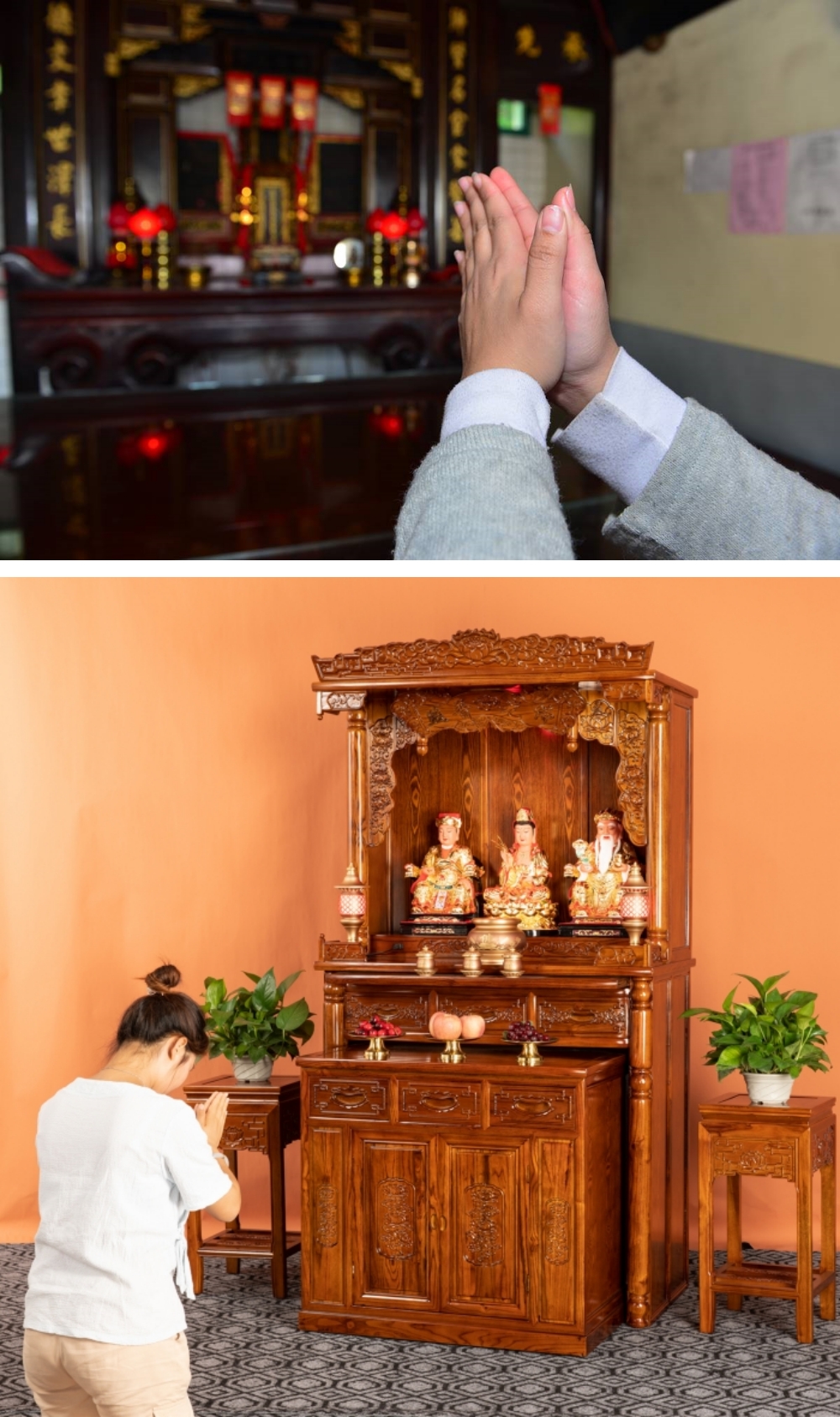 打扫神台