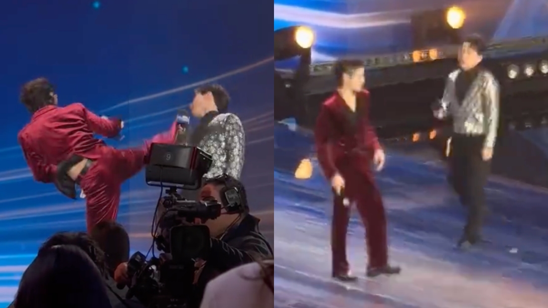 向佐参加颁奖典礼即兴表演功夫！