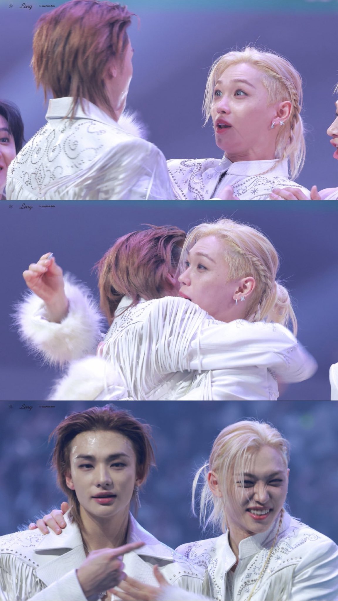 Stray Kids铉辰舞台掉落8000万耳环！全员台上急寻 Felix反应太搞笑！