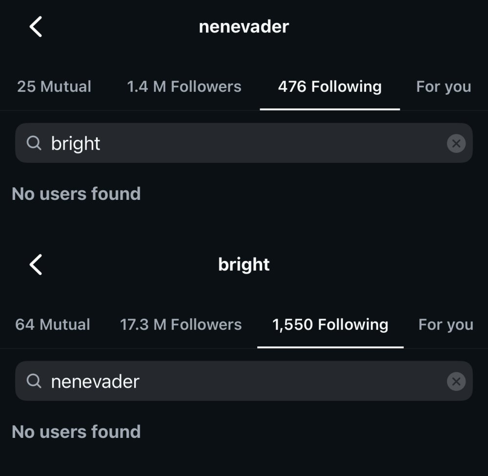 Nene郑乃馨、Bright IG双向取关！