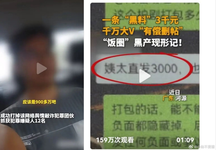 黑稿勒索明星被