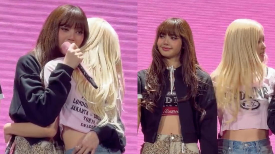 Lisa、Rosé相拥而泣