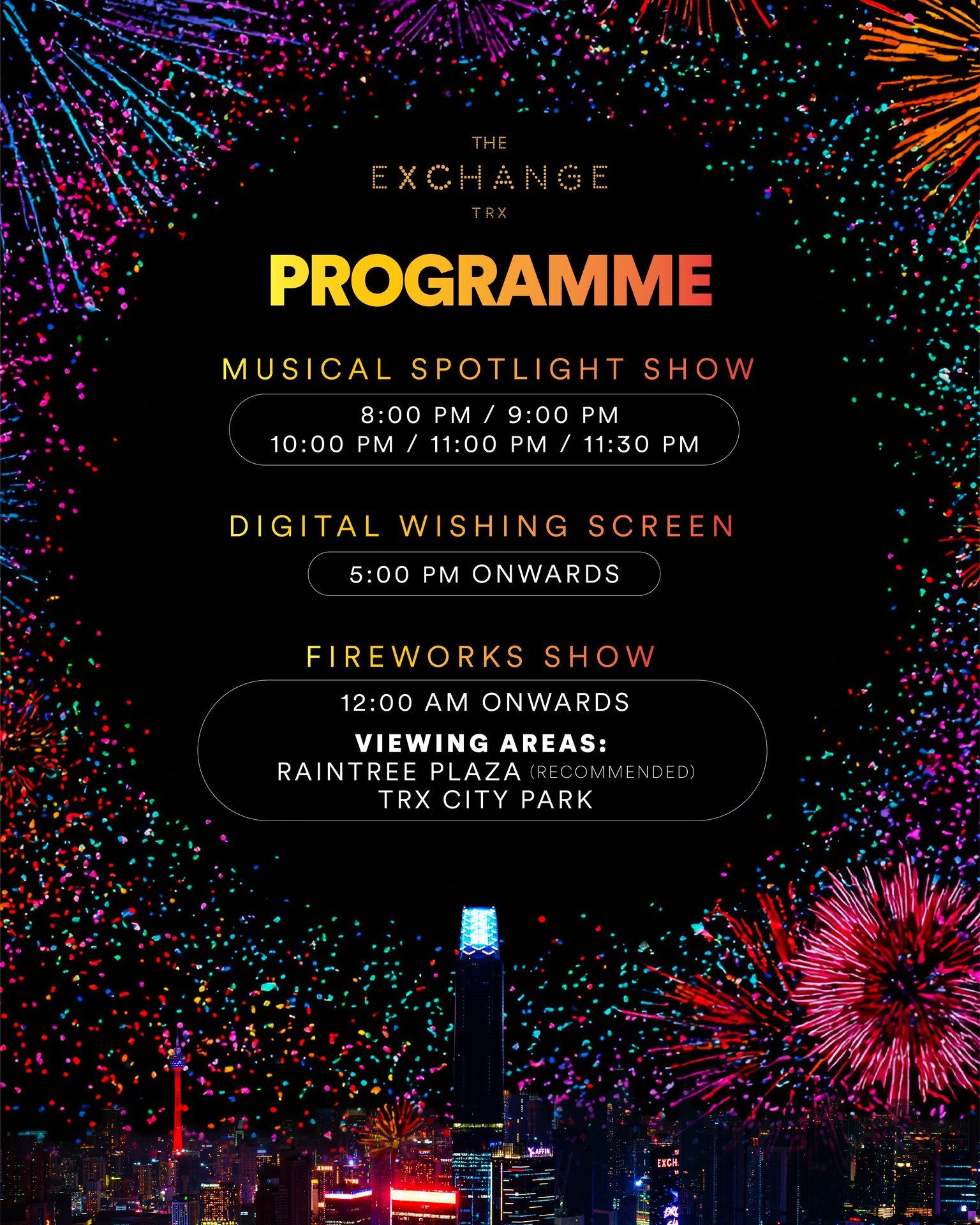 The Exchange TRX TRX New Year’s Eve Countdown Party