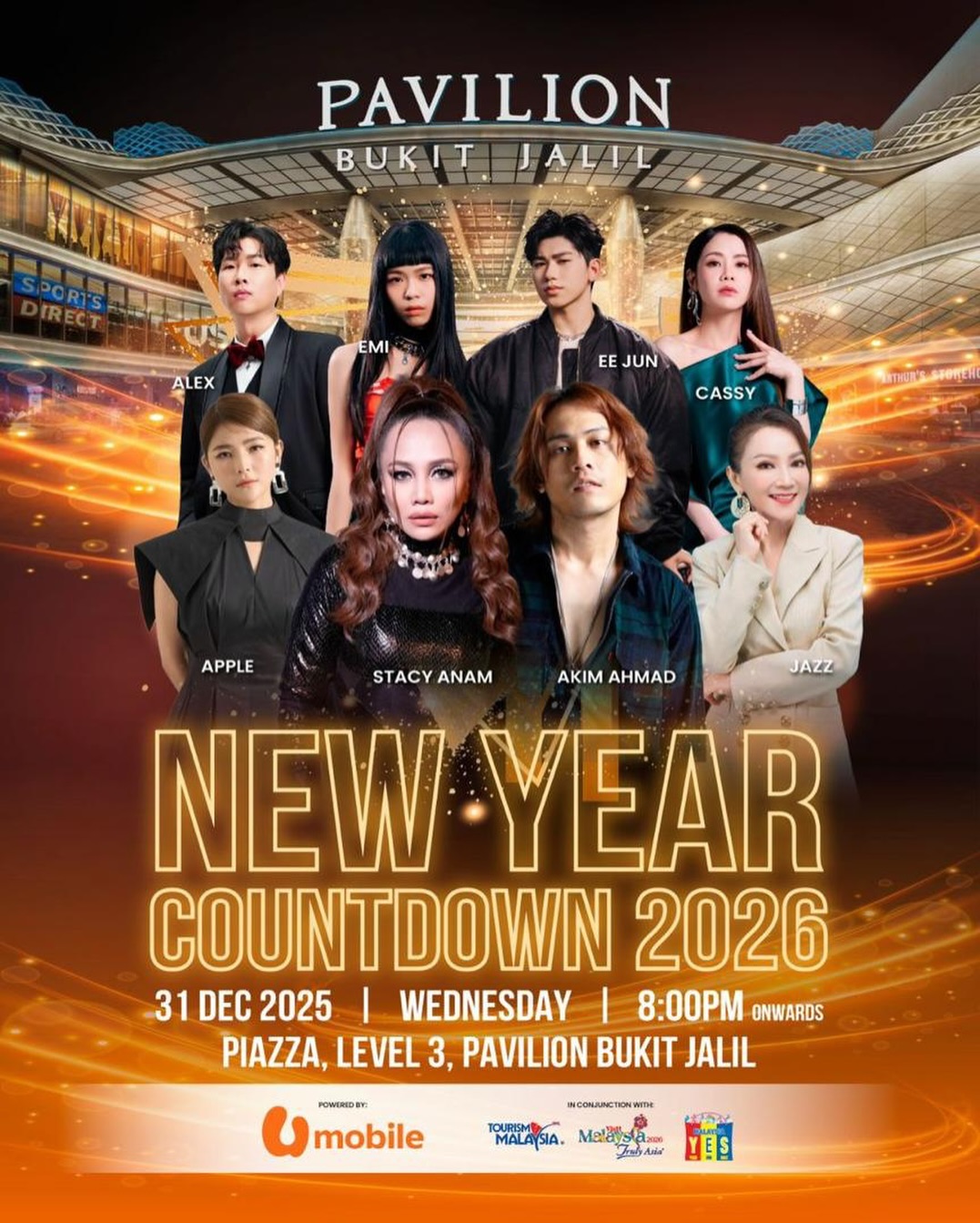 Pavilion Bukit Jalil New Year Countdown 2026