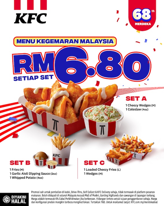 KFC merdeka promo RM6.80