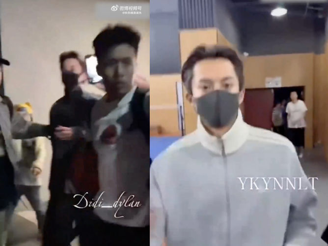 疑被私生饭怼脸直拍 用手打掉拍摄者手机