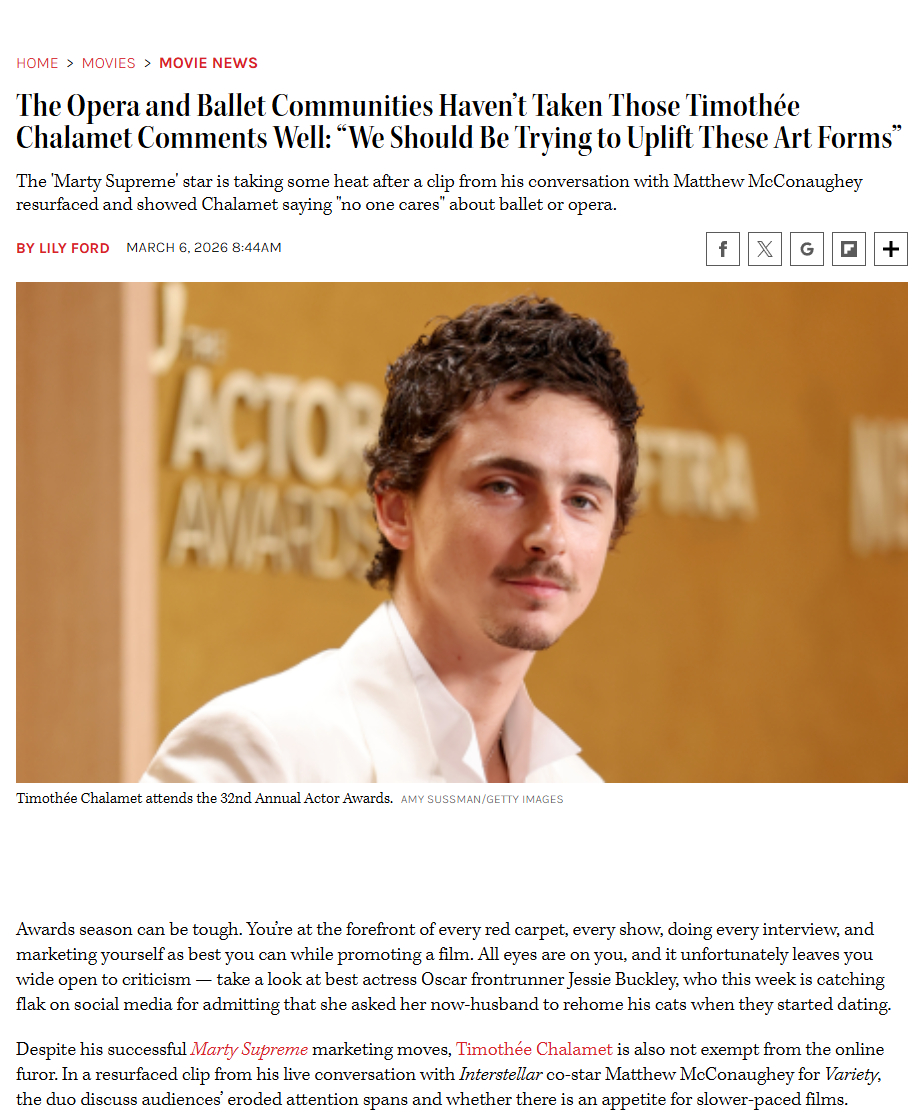 “甜茶”Timothée Chalamet&nbsp;出大事！