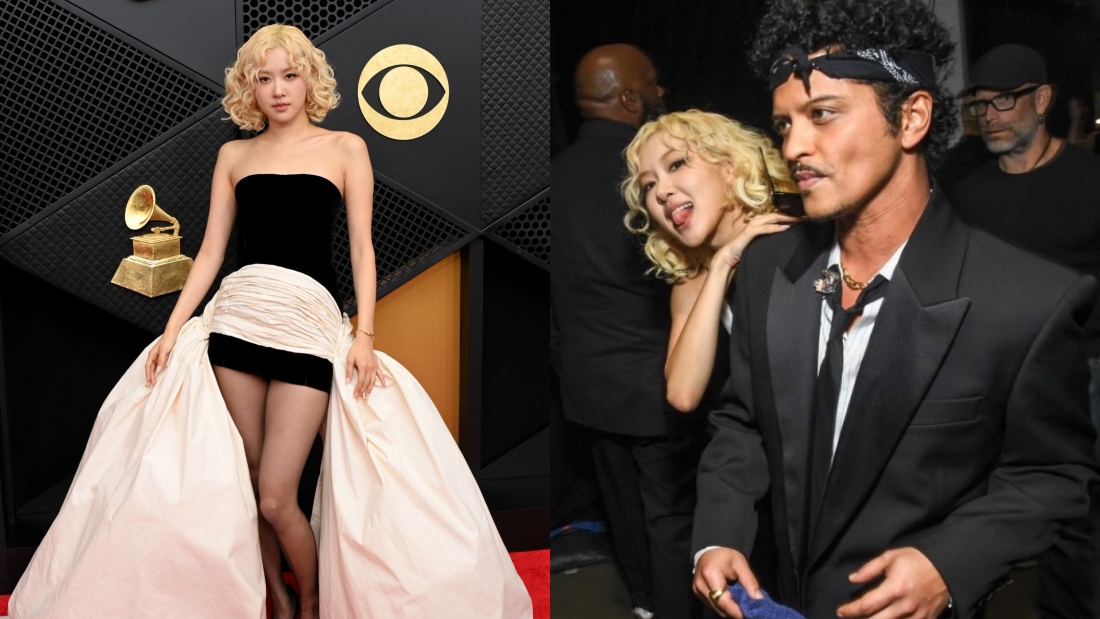 Rosé搭档Bruno Mars格莱美炸裂开场