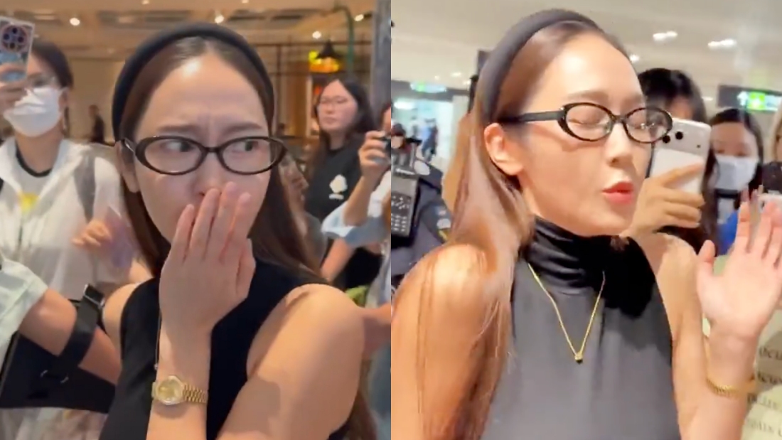 Jessica郑秀妍上海机场被臭到干呕