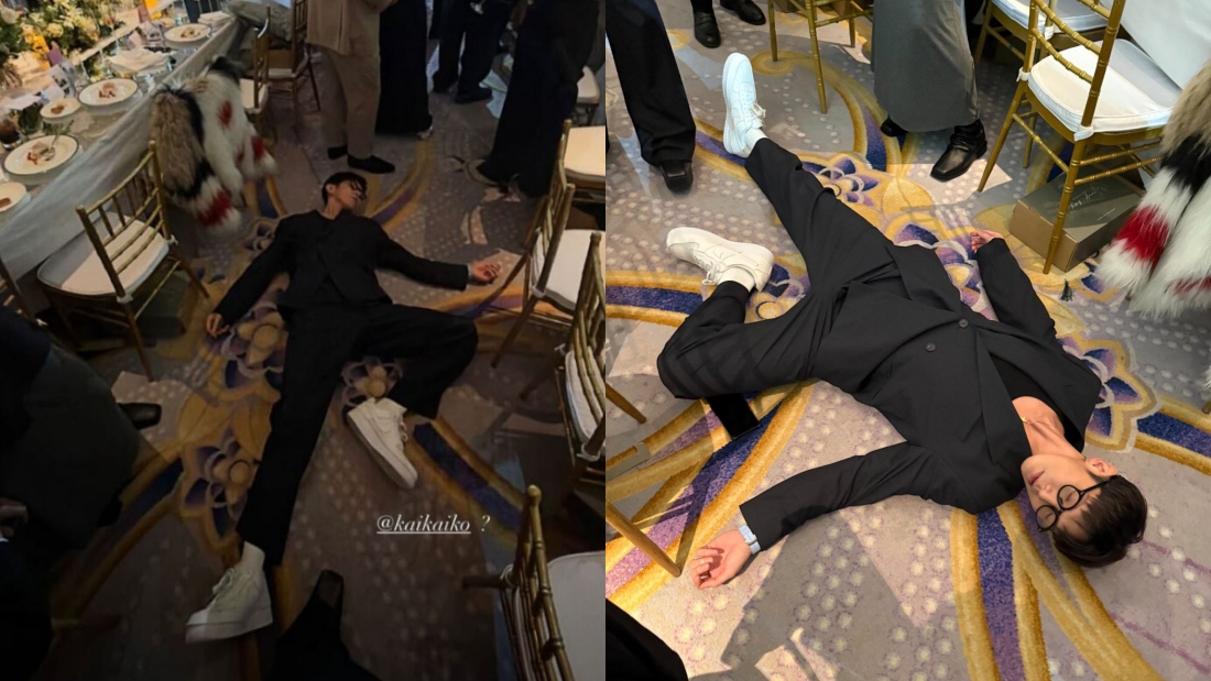 柯震东被曝在邱泽、许玮甯世纪婚礼喝醉躺地