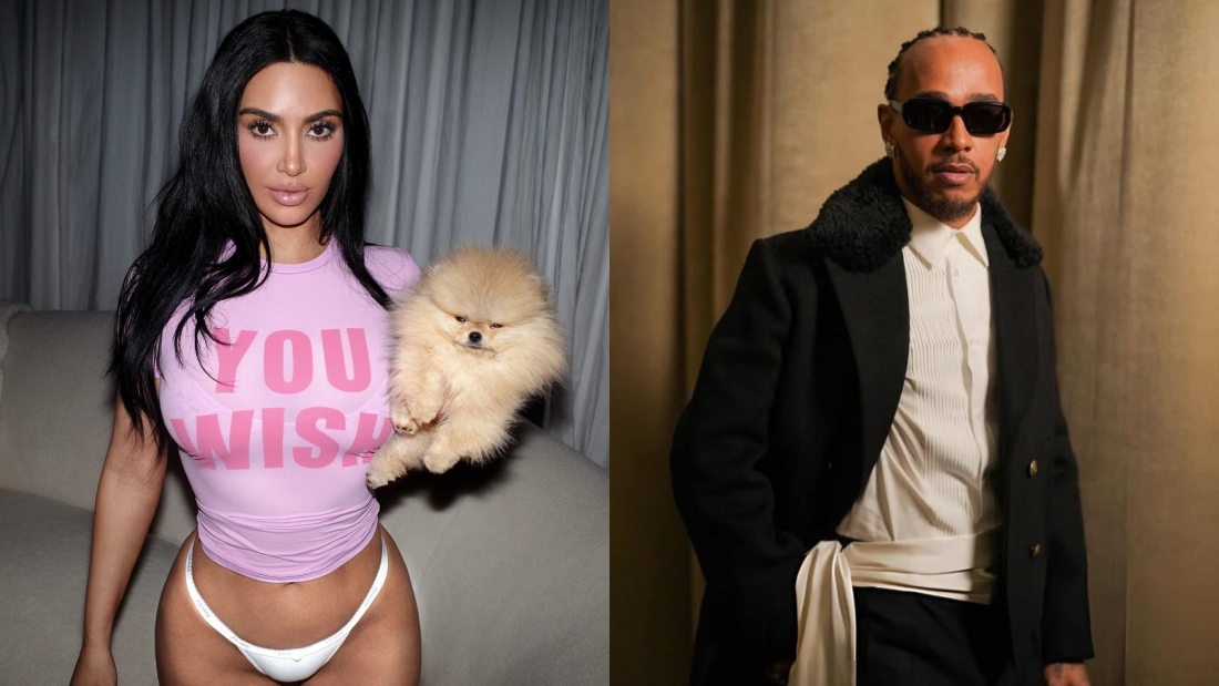 Kim Kardashian疯传秘恋F1七冠王Lewis Hamilton