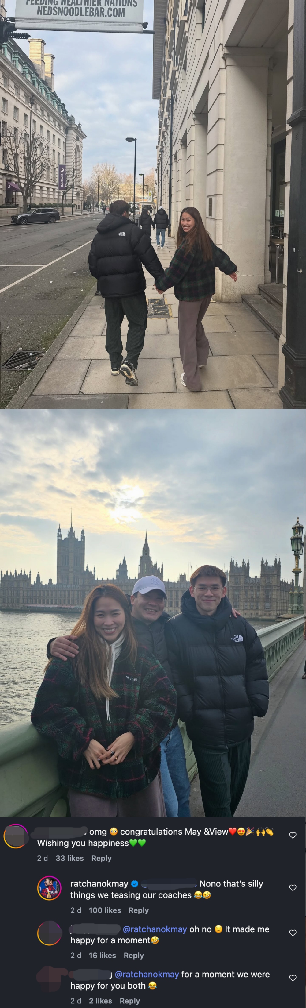 Kunlavut 、Intanon欧洲同行手牵手 