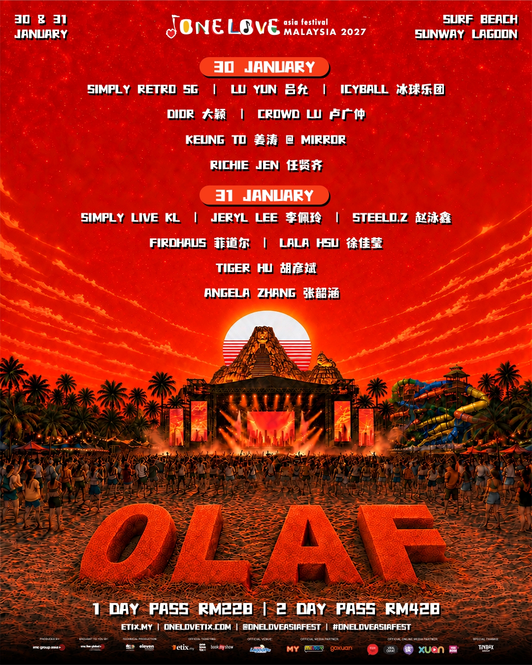 One Love Asia Festival 吉隆坡2027